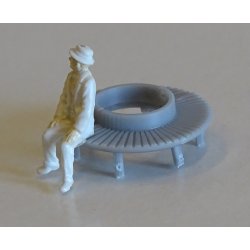 1022 Rund Bnk (om et tr). H0