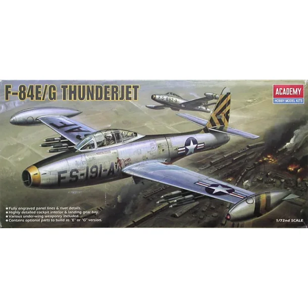 1617 ACADEMY F-84E/G TUNDERJET. 1:72