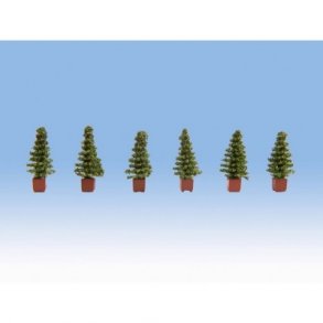 14021 NOCH Planter i potte. H0.  (thuja)