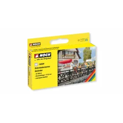 14209 NOCH. Smedemester gelnder. 12 stk. i alt 111,6 cm. H0.