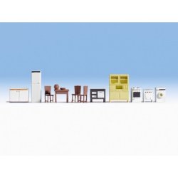 14833 NOCH Mbler, samt komfurer og kleskab. H0