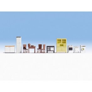 14833 NOCH Mbler, samt komfurer og kleskab. H0