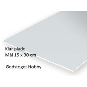 9005 EVERGREEN. Klar plade. 3 stk.