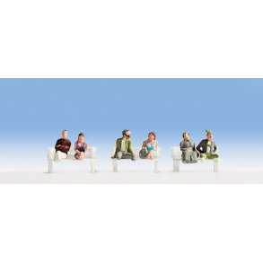 15241 NOCH. Figurer uden ben. (Passagerer i togvogne m.m.) H0