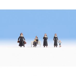 15400 Noch. Nonner med brn. H0