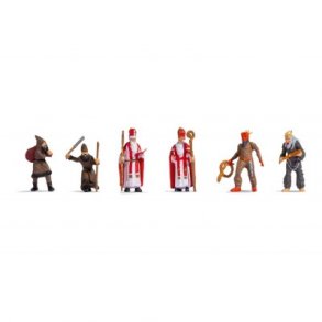 15929 NOCH. Santa Claus med nogle vrre volds figurer. H0.