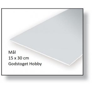 9009 EVERGREEN. Plade hvid.  0,13 mm. 3 stk.