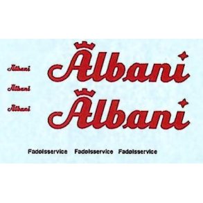 BIL / LASTBIL. Albani + skilte p dre. H0. 