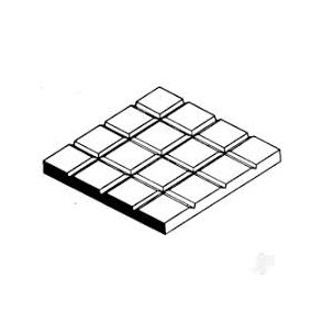 4518 EVERGREEN. Plade fortov. 12,7 x 12,7 mm 1 stk.