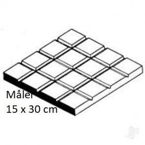 4517 EVERGREEN. Plade - Fortov. 9,5 x 9,5 mm. 1 stk.