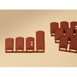 80205 AUHAGEN Blindvinduer. Rde sten. H0.