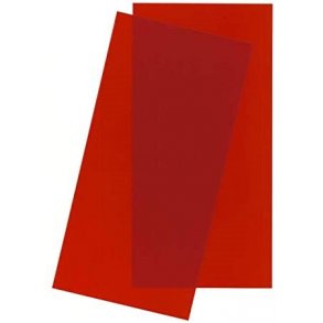 9901 EVERGREEN. Rd gennemsigtig plade 15 x 30 cm. 2 stk.