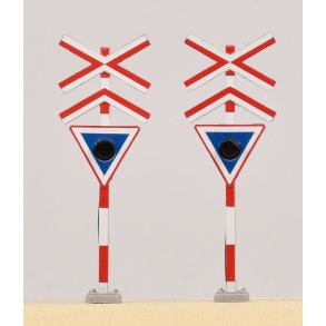 DK-E105 DEKAS/VIESSMANN Overkrselssignal med kryds for 2 eller flere spor. H0