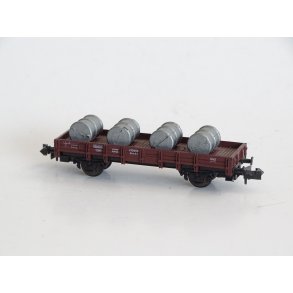 Cl 118 ROCO Fladvogn med ls af beholdere. N. Brugt