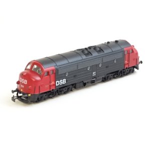 CL DSB 1111  MRKLIN. 2 Leder drift. I rd/sort bemaling. H0. Brugt