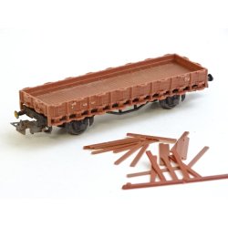 CL 1003 ROCO 4306. BB litra R. med kbskinner. Lidt rust. H0. Brugt