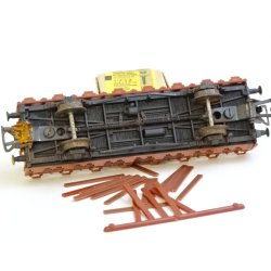 CL 1003 ROCO 4306. BB litra R. med kbskinner. Lidt rust. H0. Brugt