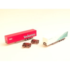 CL 1018 MRKLIN. Den rulende landevej med 2 trailere. H0. Brugt