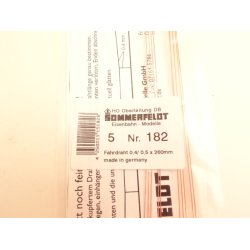 CL 182 SOMMERFELDT. Kretrd 0,4 / 0,5 x 2600 mm. H0. 
