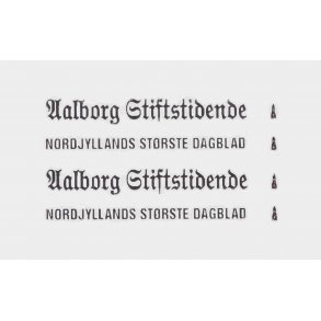 BIL / LASTBIL. Aalborg Stifttidende til biler/vinduer m.m.. H0