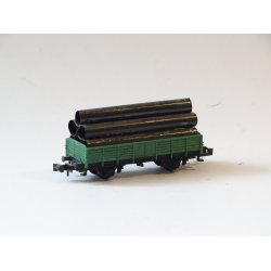 F rr TRIX 2 x fladvogn lsset med rr. N. Brugt