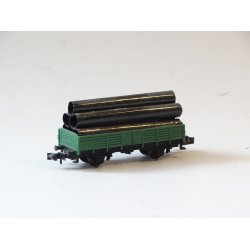 F rr TRIX 2 x fladvogn lsset med rr. N. Brugt