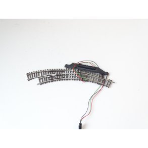 S Spor 1 ROCO Bue sporskifte venstre. N. Brugt