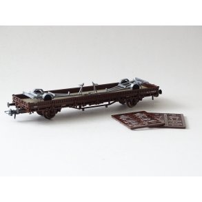 AB 24 ROCO DSB Litra Ks vogn med bdtrailere. H0. 