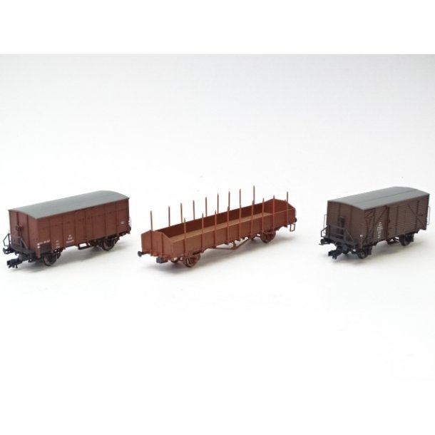 PL 39001 HOBBY TRADE. DSB +SJ . 3 vogne fra 39001. H0. Brugt