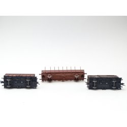 PL 39001 HOBBY TRADE. DSB +SJ . 3 vogne fra 39001. H0. Brugt