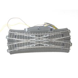 JBL 24624 MRKLIN. Krydssporskifte med drev. uden lys. H0. Brugt