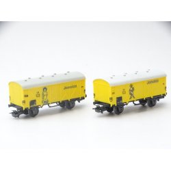 JBL 4509 MRKLIN. 2 lukkede banan vogne. H0. Brugt