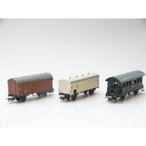 JBL 3 slidte vogne  MRKLIN. 1 x 4000, 1 x 4508, 1 x 4506. H0. Brugt