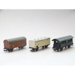 JBL 3 slidte vogne  MRKLIN. 1 x 4000, 1 x 4508, 1 x 4506. H0. Brugt