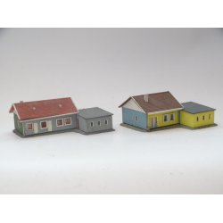 JBL 520 Faller. 2 parcelhuse med grage. H0, Brugt.