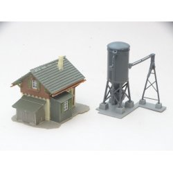 JBL 521 FALLER. Kontrol trn med en form for silo anlg. H0. Brugt.