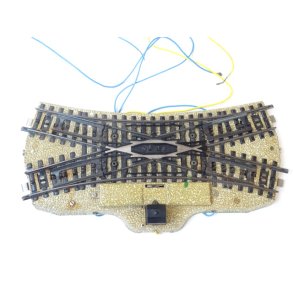 FV 5128 MRKLIN. Krydssporskifte. H0. Brugt.