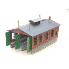 CB Remise med lys lavet af Auhagen.. H0. Brugt