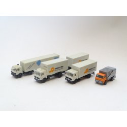 IHD 4 lastbiler. (HERPA ?). H0. Brugt.