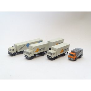 IHD 4 lastbiler. (HERPA ?). H0. Brugt.