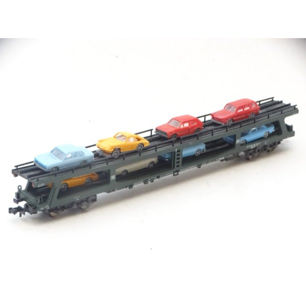 IHD 5275 B FLEISCHMANN. 2 x Autotransport m. 8 biler.. N. Brugt.