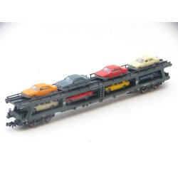 IHD 5275 B FLEISCHMANN. 2 x Autotransport m. 8 biler.. N. Brugt.