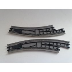 FV BW l og r ROCO. Hjre og venstre sporskifte til manuel brug. H0. Brugt