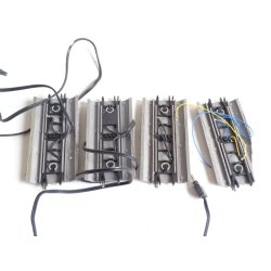 FV 42512 ROCO. 4 strmtilslutninger. 11,5 cm. H0. Brugt.