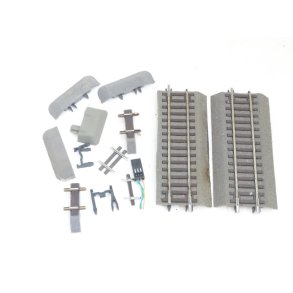 FV Lige skinne ROCO. 11,5 mm lige skinne , Tilslutning. H0. Brugt.