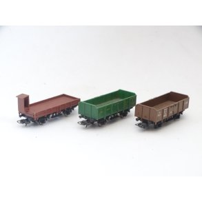 PK. 3 bne godsvogne. LIMA. Godsvogne. H0. Brugt