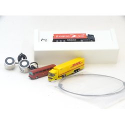 IHD Faller Car system. 1 bus/ 1 Hamburg sd sttevogn og DHL + diverse.. H0. Brugt