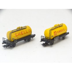 PK 4442 MRKLIN. 2 x SHELL tankvogn. H0. Brugt