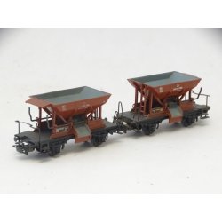 PK 2 x 4610. MRKLIN. Samling med 2 4610 ballast vogne. H0. Brugt