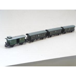 PK 4002 + 4008. MRKLIN. Samling med 3 vogne. H0. Brugt